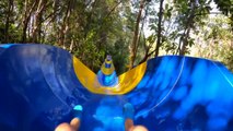 Le plus long toboggan aquatique du monde au parc à thème Escape en Malaisie (1,1 km)