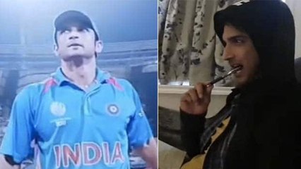 Sushant जब खुद को धोनी के अवतार में देखकर  करने लगे थे cheer, video viral|FilmiBeat