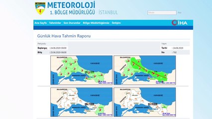 Meteoroloji’den İstanbul için kuvvetli yağış uyarısı