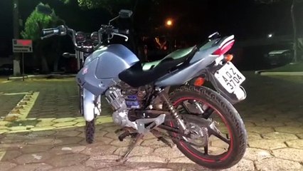 Jovens são detidos no Santa Cruz com moto furtada