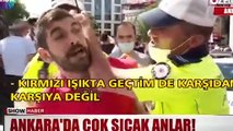 Ankara'da uyardığı kişinin saldırısına uğrayan polis yere yığıldı