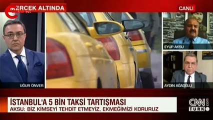 Canlı yayında taksi plakası tartışması! 'Beni tehdit ettiniz'