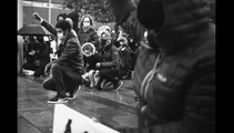 Audio described photo of Black Lives Matter protest in Sheffield