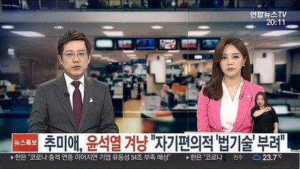 추미애, 윤석열 겨냥 "자기 편의적 '법 기술' 부려"