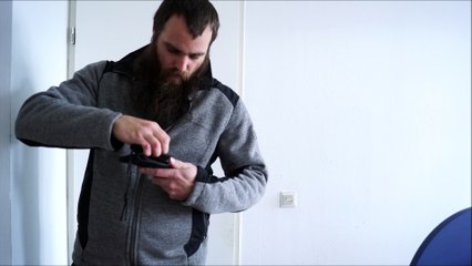 A hardened steel knife video together with knife tests