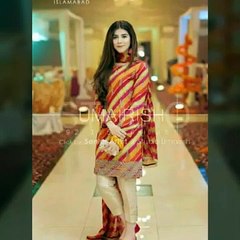 Gota pati dress design, stylish dress design. Gota lace dress idea