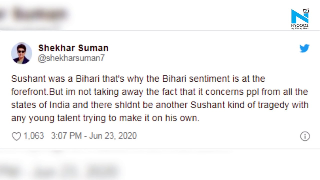 Shekhar Suman demands CBI probe in Sushant Singh Rajput’s death, starts a forum