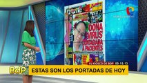 Pamela Acosta lee las portadas de los principales diarios nacionales Buenos días Perú 26.06.2020