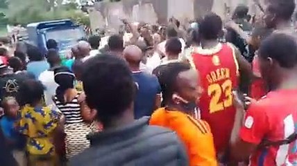 Manifestations devant le domicile de Kory Kondiano pour le courant