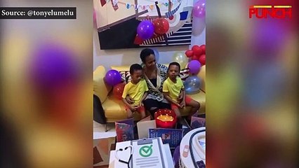 Tony Elumelu Surprises Wife On Her 50th Birthday/Punch