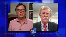 John Bolton On The Late Show with Stephen Colbert: 'I Couldn't Believe It Was That Bad'