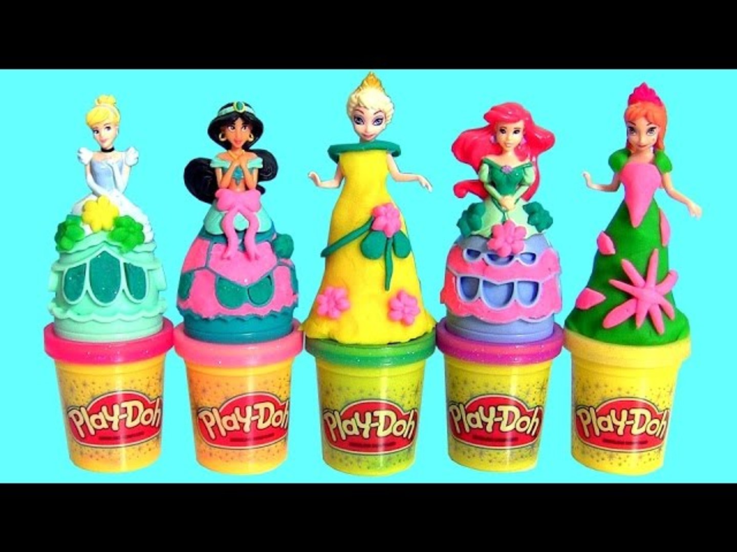 Play Doh Sparkle Jasmine Alladin - Play Dough Brillante Princesa Jasmín Magic Clip Anna Elsa Ariel - video dailymotion
