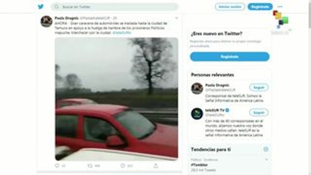 Avanza la caravana a Temuco en apoyo a presos políticos mapuches