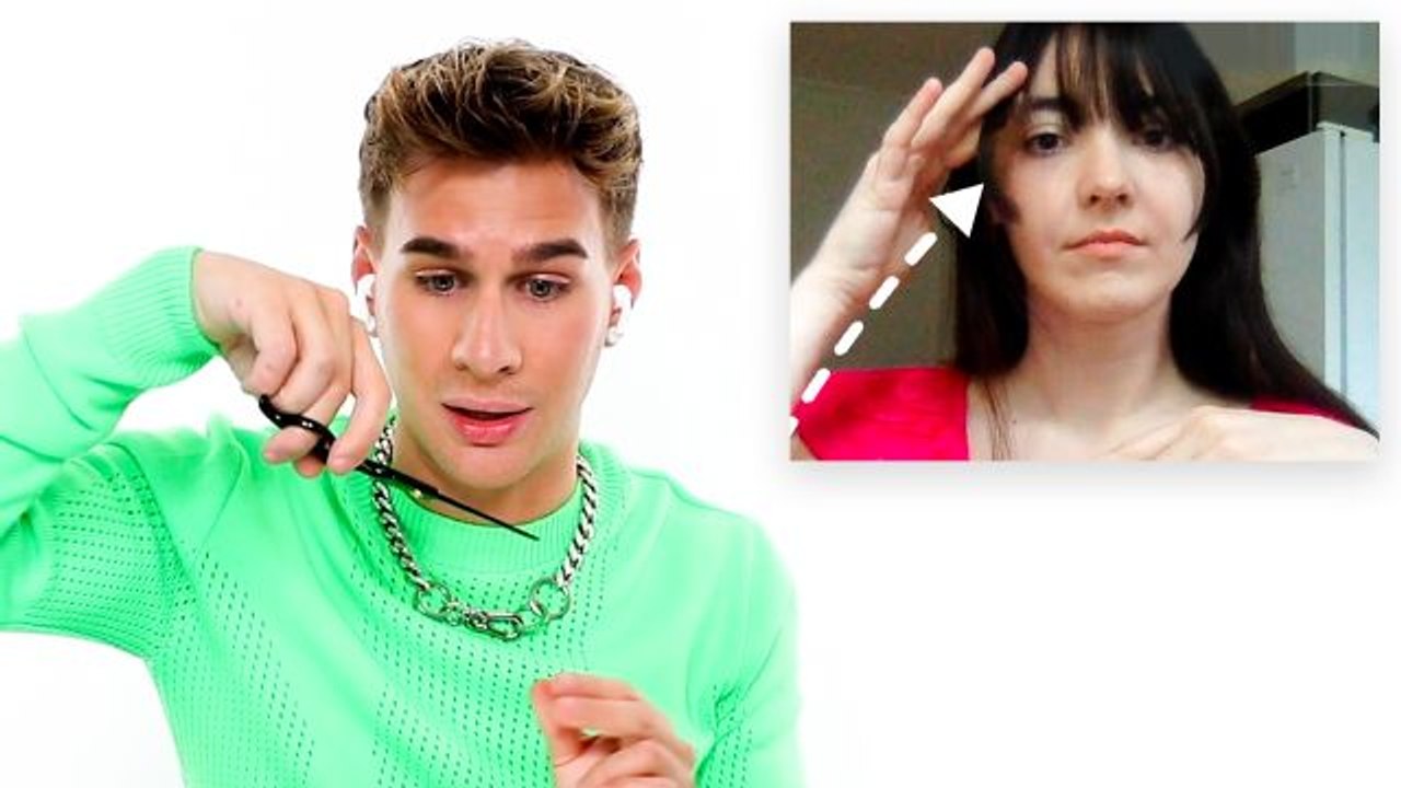 Brad Mondo Shows 3 Women How To Cut Their Own Bangs