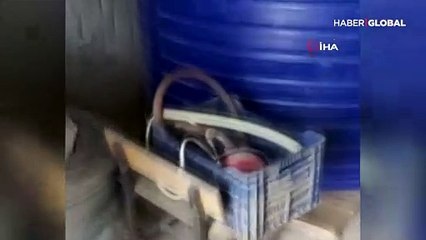 Evinin deposunu akaryakıt istasyonuna çevirmiş