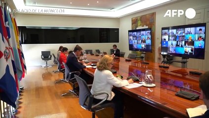 Premiê espanhol discute Covid-19 com líderes da América Latina