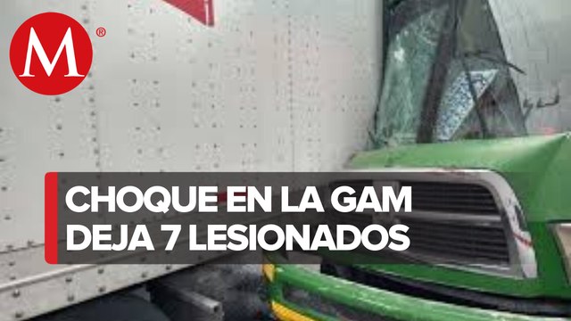 Camión de pasajeros choca con tráiler en la GAM; hay 7 lesionados
