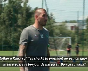 Saint-Étienne - Ruffier vanne Khazri sur sa rencontre avec Macron : "T'as checké le président ?"