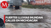 Reportan daños en Uruapan y Morelia tras intensas lluvias