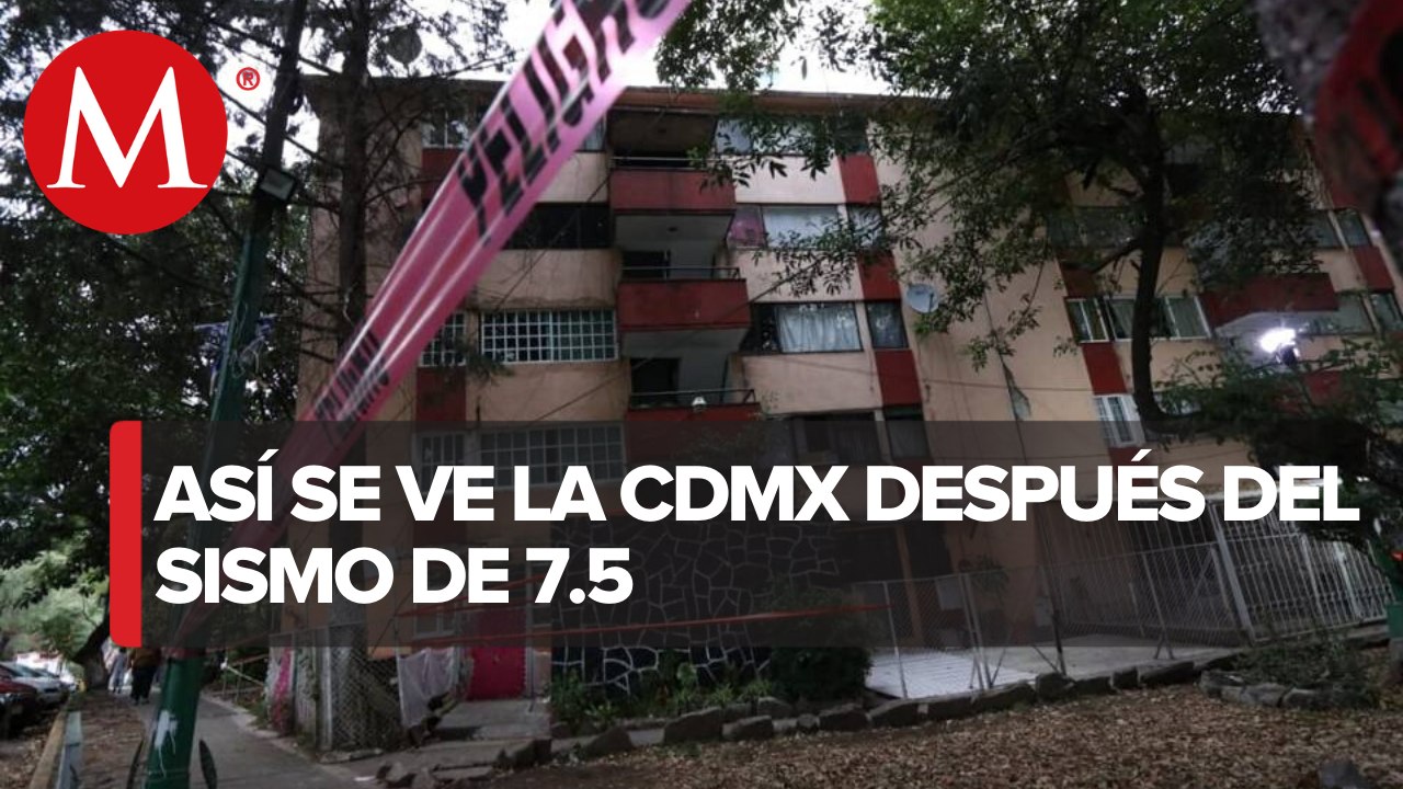 Reportan varios edificios dañados en la CdMx luego del sismo