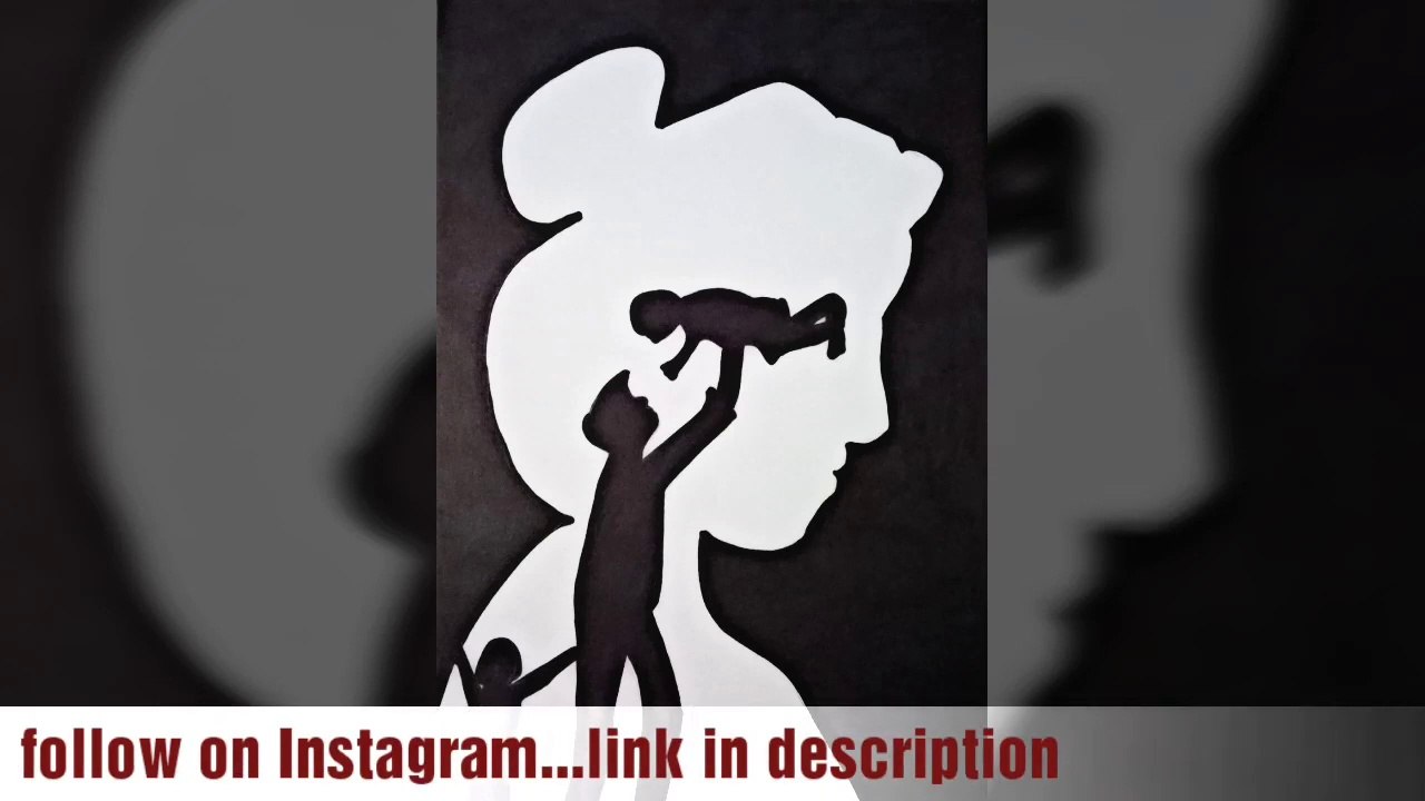 How to draw a beautiful drawing with a black marker - black marker drawing - art and drawing