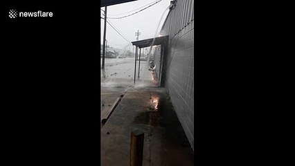 Heavy rain causes flooding in New Orleans