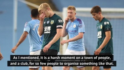 Dyche defends club from 'White Lives Matter' banner