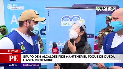 Primera Edición: Grupo de 6 alcaldes pide mantener el toque de queda