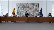 Sánchez preside la reunión del Consejo de Ministros en Moncloa