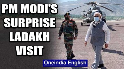 Download Video: PM Modi's surprise visit to Ladakh amid India-China standoff: Watch | Oneindia