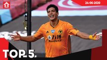 Gol de Raúl Jiménez dio la victoria a Wolves sobre Bournemouth l Top 5