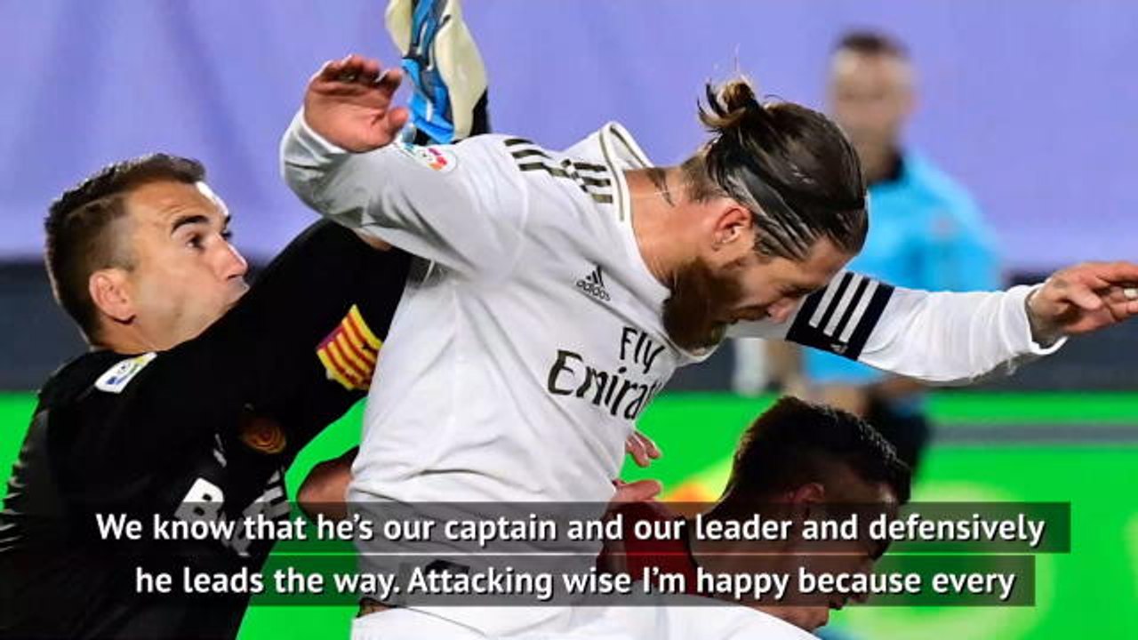 Zidane praises 'leader' Sergio Ramos after free...
