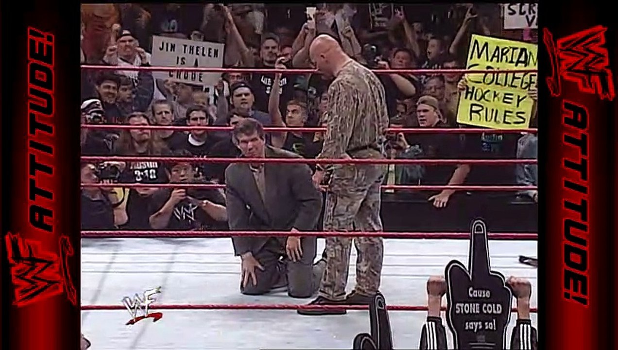 Stone Cold humiliates Mr. McMahon | WWF RAW (1998)