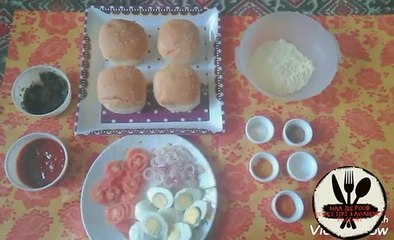 Anda pakora burger how to make Anda Pakora burger in urdu(360p)