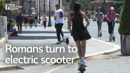 Romans turn to electric scooter as pandemic changes lifestyle