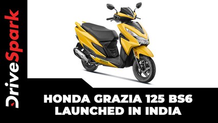 Video herunterladen: Honda Grazia 125 BS6 Launched In India | Prices, Specs, Features & Other Details