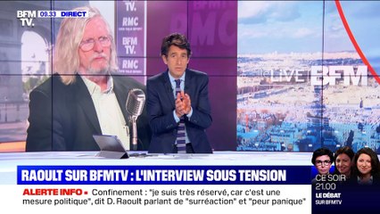 Raoult sur BFMTV: l'interview sous tension (2) - 25/06