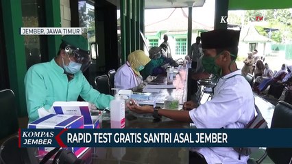 Rapid Test Gratis Untuk Santri Asal Jember