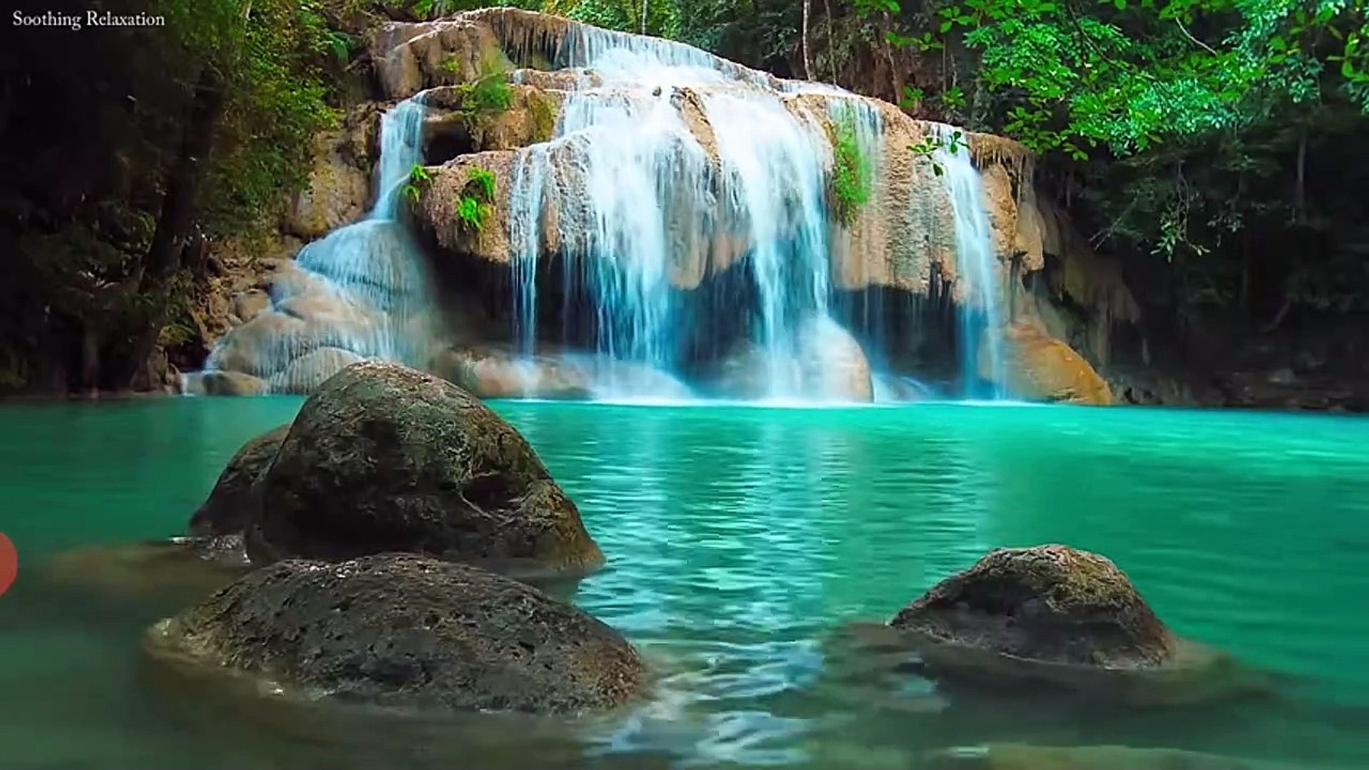 Meditation music:Water falling Relaxation and stress reliever music , healing sounds