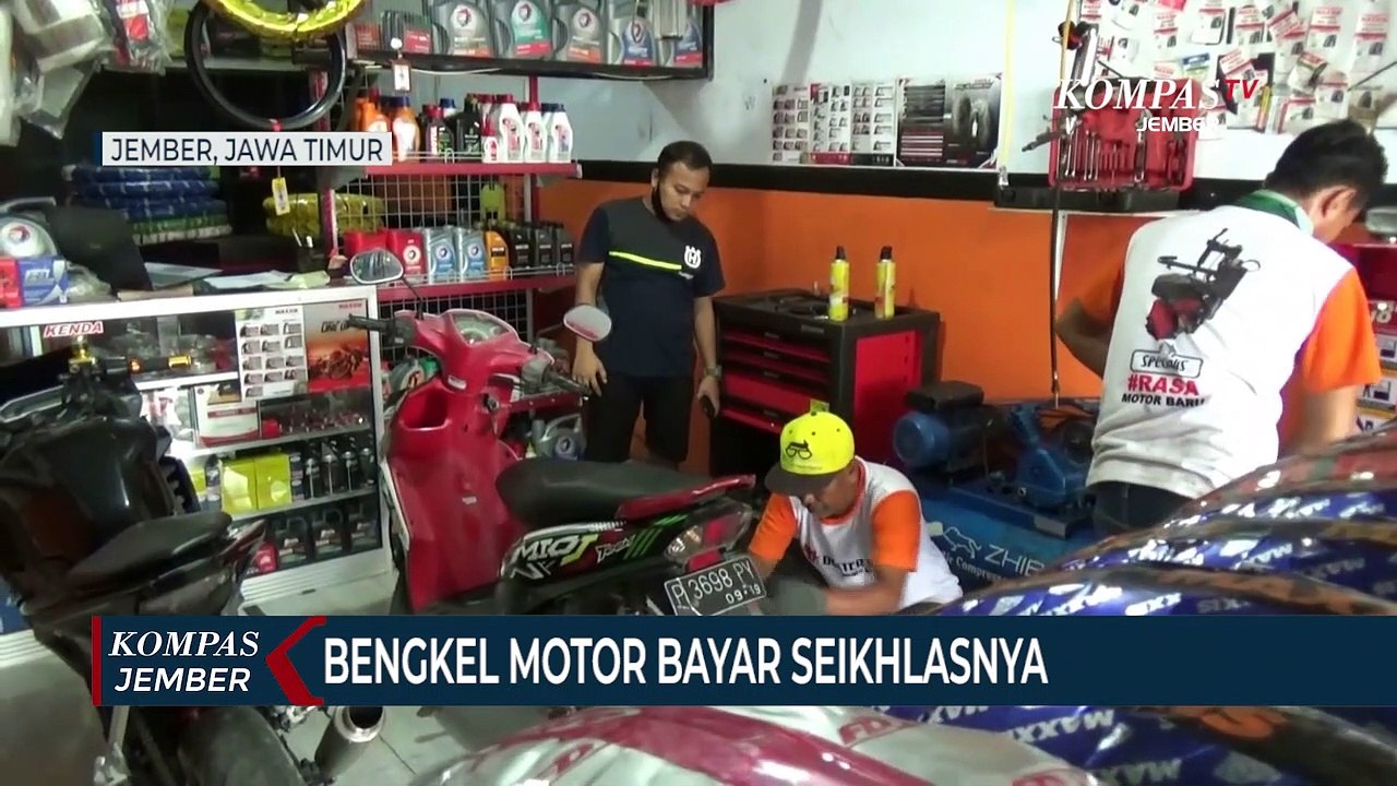 Bengkel Motor Bayar Seikhlasnya