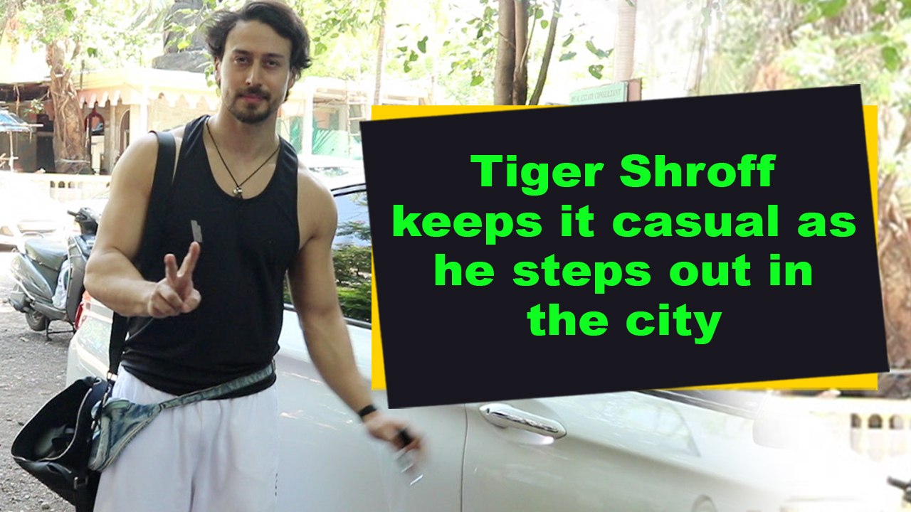 Tiger Shroff keeps it casual as he steps out in the city