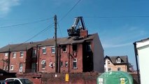 Aftermath of house fire in Alfred Street, Blackpool - 2