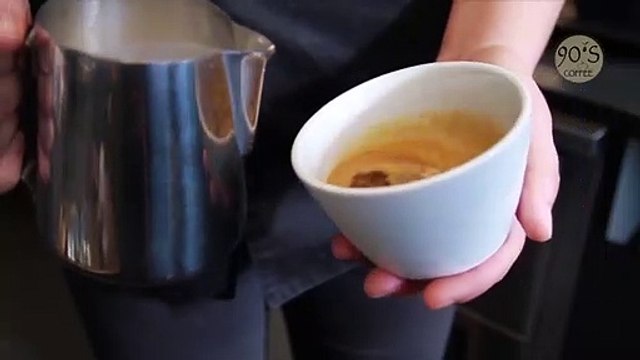 How to make Latte by 90S COFFEE VIETNAM