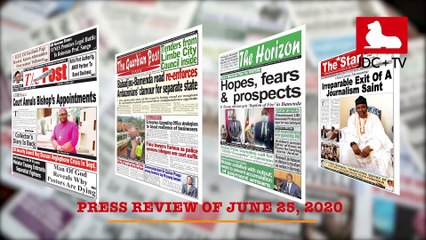 CAMEROONIAN PRESS REVIEW OF JUNE 25, 2020