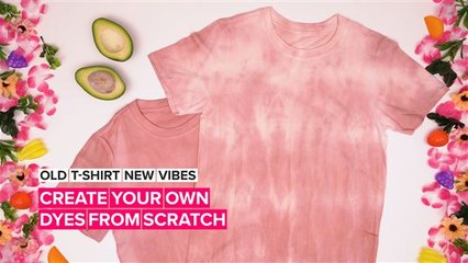 Old T-Shirt New Vibes: Got vegetables? Let's do some dyeing!