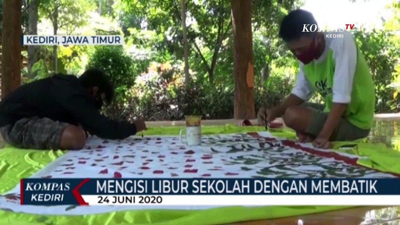 Mengisi Waktu Libur Sekolah Dengan Belajar Membatik
