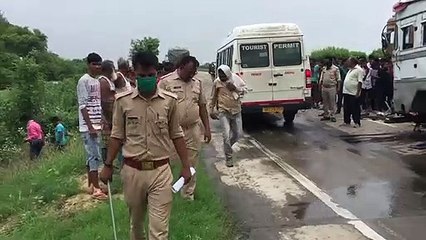 खड़ी ट्रक में पीछे से ट्रक ने मारी टक्कर, चालक की मौके पर मौत