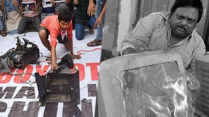 சீன பொருட்களை எரிக்கும் நடிகை, நடிகர்கள் • Sakthi Chidambaram