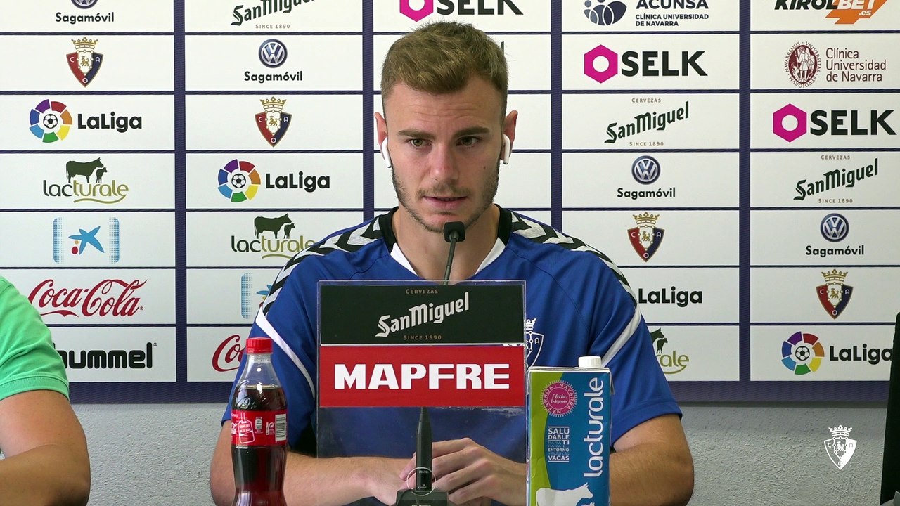 Declaraciones del jugador de Osasuna Toni Lato...