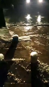Fuerte tormenta con caída de granizo en Resistencia